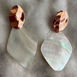 Seashell Metallic Iridescent Earrings